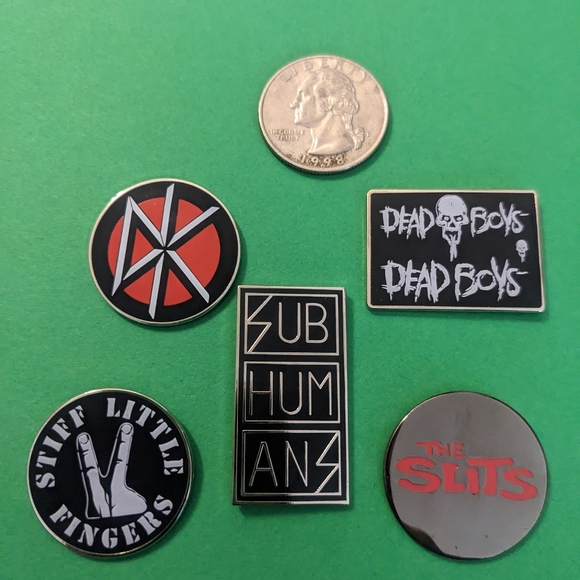 Punk and Rock Enamel Pin Set - Picture 2 of 3
